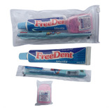 Kit Escovação C Escova Creme Dental E Fio Dental 30 Kits