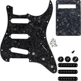 Kit Escudo Guitarra Strato Sss 3 Camadas Perolado