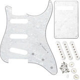 Kit Escudo Guitarra Strato Sss 3 Camadas Perolado