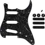 Kit Escudo Guitarra Stratocaster Sss 3 Camadas Perolado