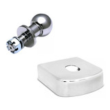 Kit Esfera Cromada 50mm Capa Inox 90 Mm Para Engates