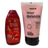 Kit Esfoliante Melancia Óleo Corporal Muriel Rosa Mosqueta