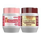 Kit Esfoliante Revitalizador - Bio Creme Hidratante Perfumado Com Ureia