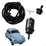 Kit Esguicho Elétrico Àgua Limpador Parabrisa Fusca