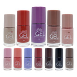 Kit Esmalte Bella Brazil Efeito Gel 12 Cores
