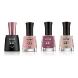Kit Esmalte Diamond Gel Risque Rosa E Nude 3 Cores top Coat