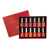 Kit Esmalte Em Gel Coleção Tons De Vermelhos 12 Un Cor Vermelho Natal Helen Color