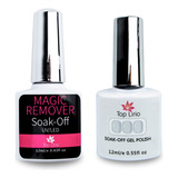 Kit Esmalte Em Gel Renda Soak Off + Magic Remover Top Lírio