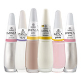 Kit Esmaltes Impala Atacado C 6 Unt Clarinhos Francesinha