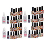 Kit Esmaltes Para Carimbo Unhas Apipila 40 Cores 08 Brindes