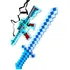 Kit Espada   Arma De Brinquedo Diamante De Blocos Luzes Sons Cor Cores Enviadas Conforme Estoque