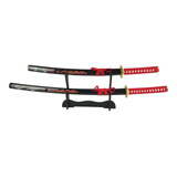 Kit Espada Katana Coleção Decoração Suporte