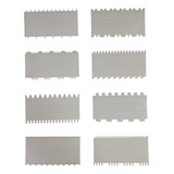 Kit Espátula De Bolo 8 Uni 16 Modelos Decorativa Texturas