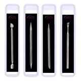 Kit Espátula Palito Desencravador Raspador Unha Manicure