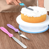 Kit Espátulas 3 Unid Bolo Confeiteiro Decoração Coberturas