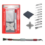 Kit Espátulas Flexivel Remoção De Chip Cpu Smd Bga 10 Lâmina
