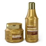 Kit Especial Banho De Verniz Forever Liss Com Shampoo 300ml Máscara 250g