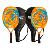 Kit Esporte Tennis Beach Oficial Bolsa Couro Profissional