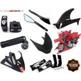 Kit Esportivo Cb 300 Slider Retrovisor Paralama Bico De Pato