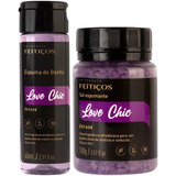 Kit Espuma E Sal De Banho Banheira Hidromassagem Love Chic