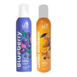Kit Espuma Para Drink Blueberry Limão Siciliano 200g Cada
