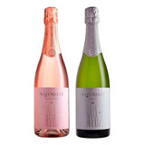 Kit Espumante Casa Valduga Naturelle Moscatel Rosé E Branco