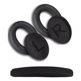 Kit Espumas Compativel Com Fone Bose Qc35 Almofadas Headband