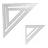 Kit Esquadro Alumínio Speed Square Triangular 7 E 12 Poleg 