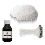Kit Essência P Velas 1 X100 Ml 25 Pavio 500grs Parafina