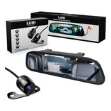Kit Estacionamento Espelho Retrovisor Lcd Câmera Ré Colorida 12v Lumi