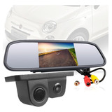 Kit Estacionamento Sensor Camera Retrovisor Lcd Fiat 500