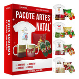 Kit Estampas Vetores Natal Sublimação Corel Png Artes