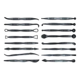 Kit Estecas 16 Ferramentas Boleadores P Latonagem Biscuit