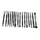 Kit Estecas 16 Ferramentas Boleadores P Latonagem Biscuit