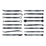 Kit Estecas 16 Ferramentas Boleadores P Latonagem Biscuit