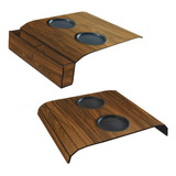 Kit Esteira Bandeja Caixote Porta Copos Mdf P Sofá Ipe