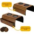 Kit Esteiras Bandeja Mdf Jogo Suporte P Controle Remoto Braço De Sofá