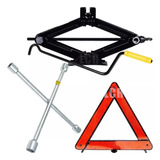 Kit Estepe Macaco Sanfona 2000kg Triangulo Chave Roda Ducato
