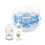 Kit Esterilizador De Mamadeiras 2 Mamadeiras Clássicas 125ml E 260ml Macaco PhilIps Avent