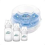 Kit Esterilizador Mamadeira 3 Mamadeiras Clássica Avent