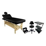 Kit Estética Maca 3 Posições Escada Mocho Carrinho Aux Em Z
