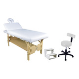 Kit Estetica Maca Reclinavel Escada 2 Degraus Mocho Slim