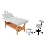 Kit Estetica Maca Reclinavel Escada 2 Degraus Mocho Slim