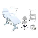 Kit Estética Poltrona Fixa Escada Mocho Lupa Fixador