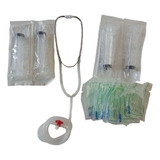 Kit Estetoscopio 10 Sondas 4 Seringas 60 Ml ozonioterapia