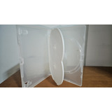 Kit Estojo Capa Box Dvd Triplo Transparente 50 Unidades