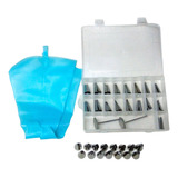 Kit Estojo Confeiteiro 39 Peças Decorador De Bolos Cupcake