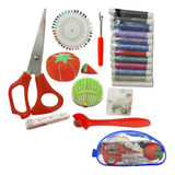 Kit Estojo Costura Manual Reparo Rápido Pequenos Consertos