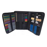 Kit Estojo De Lápis Desenho 72 Peças Profissional Arte