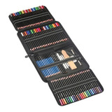 Kit Estojo Desenho 146 Lápis Profissional Colorido Realista
